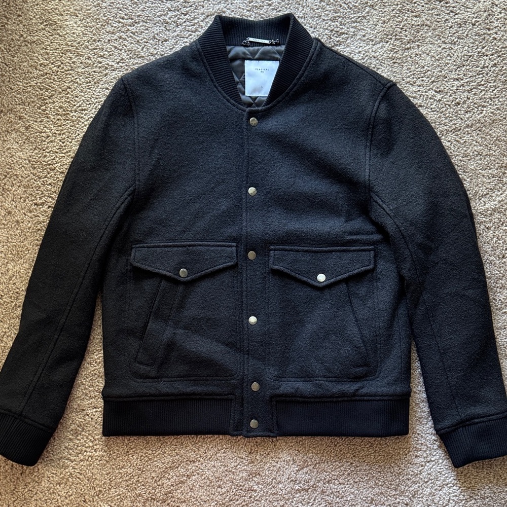 Classic Black Bomber Jacket